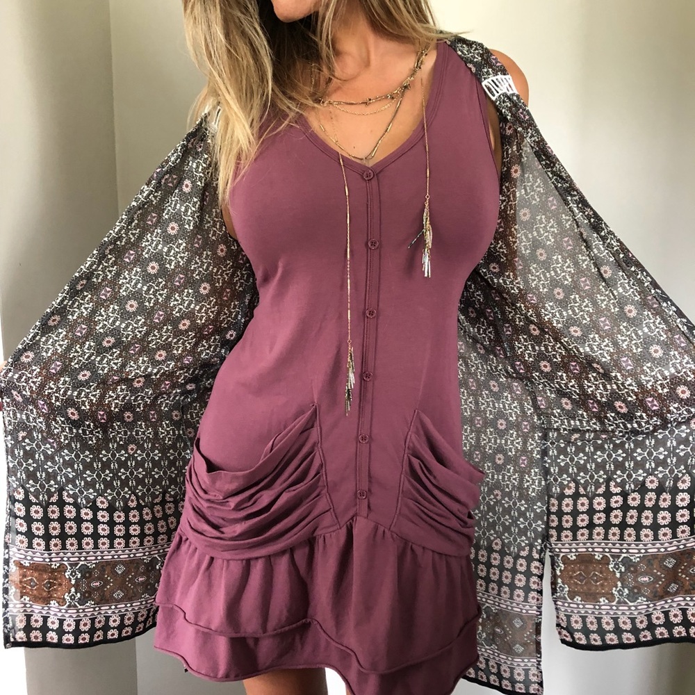 Sheer Long Boho Vest bought at Buckle